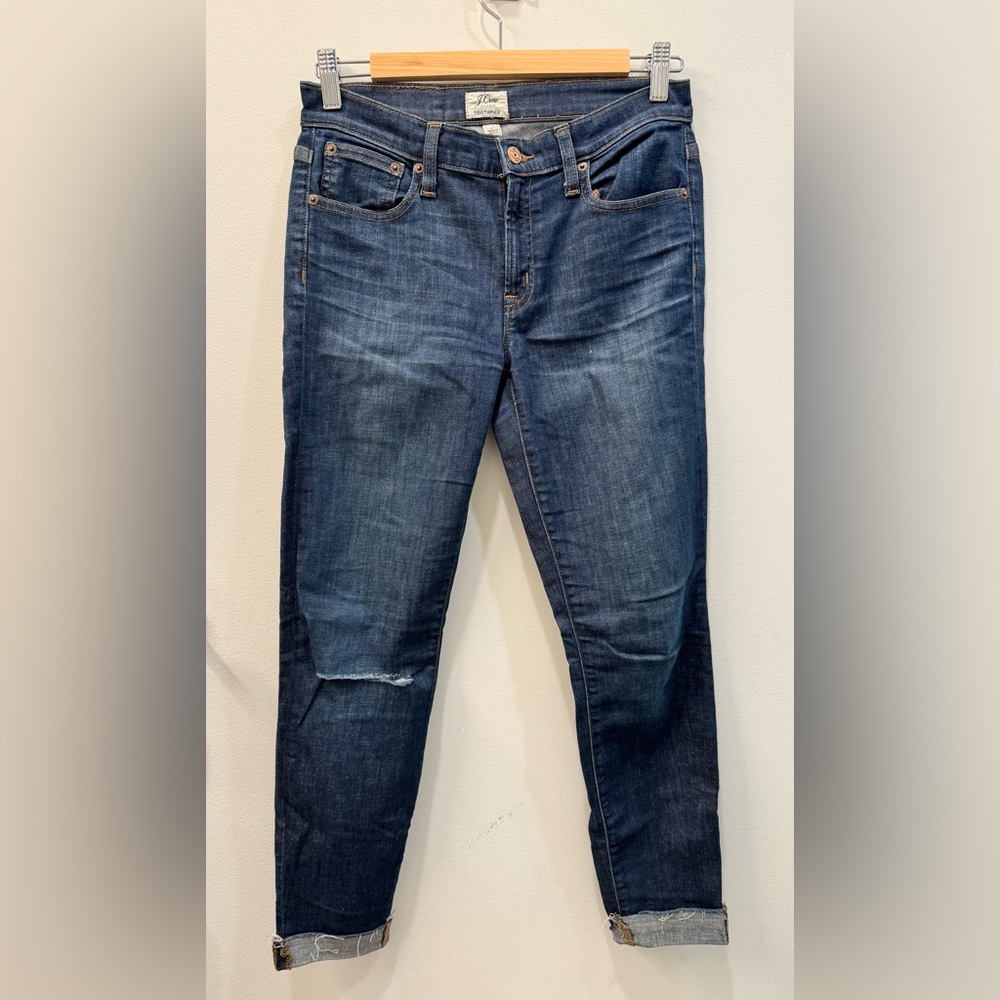 J. Crew Women’s Toothpick Jeans in Dark Indigo - Size 27